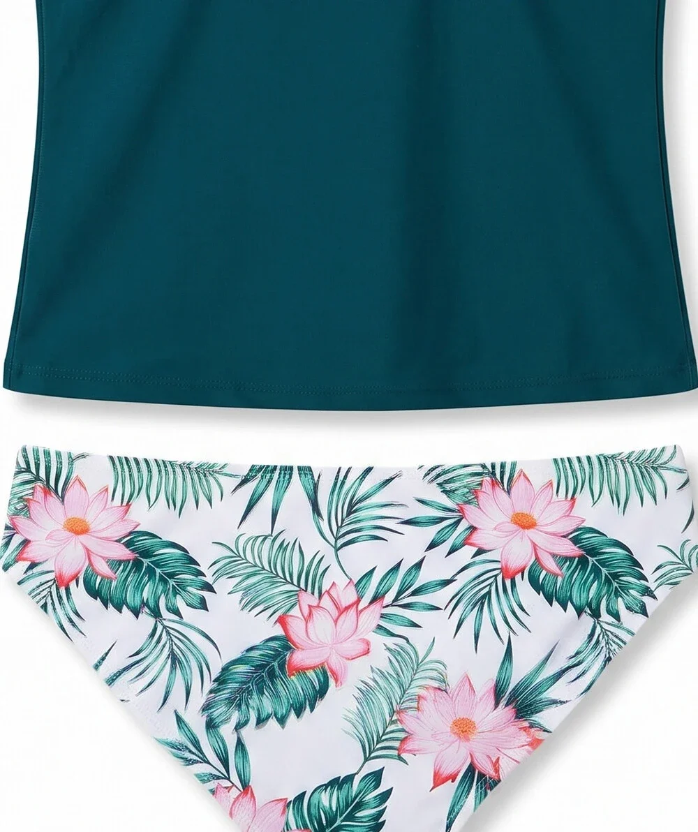 Girls Idgreatim Tankini Swimsuit 2 Piece Bathing Suits for Teens Size 9-10